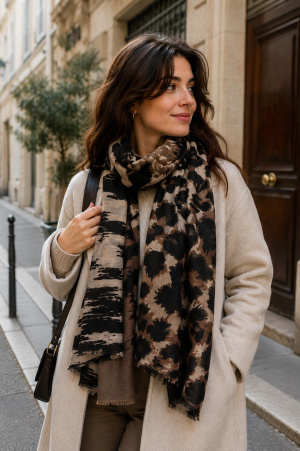 Foulard leo zebre