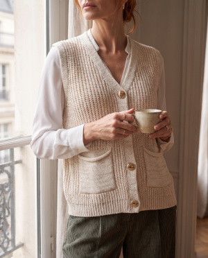 Gilet carmen boutonne