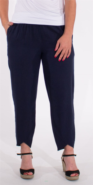 Pantalon lin uni naya