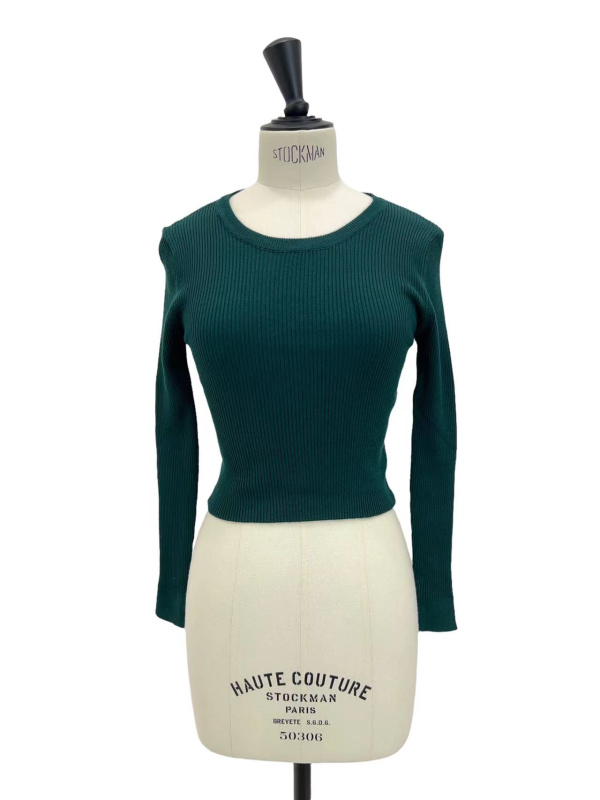 Sweat Court Col Rond Vert Urban Outfitters Altitude - Femme Taille S