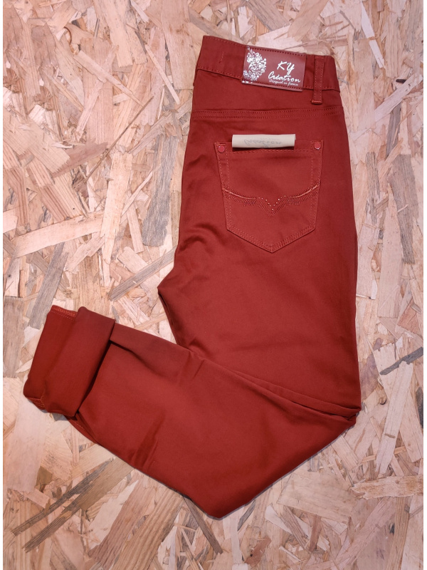 Pantalon En Toile Corleone Taille 36 - Beige Style Chino - Occasion Très Bon état Femme