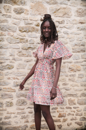Robe courte Fraise