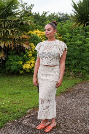 Jupe longue crochet Solange