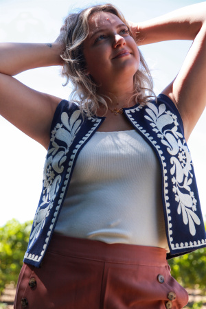 Bolero broderie palma