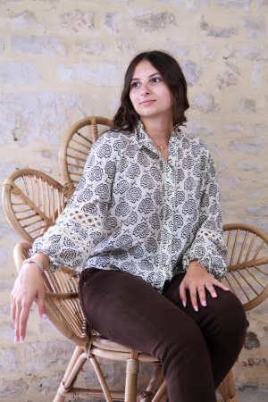 Chemisier fleur albertine