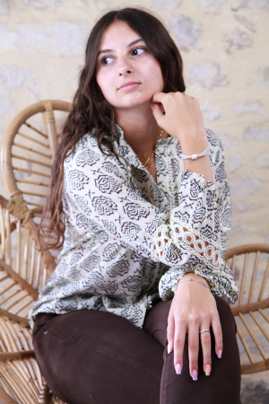 Chemisier fleur albertine