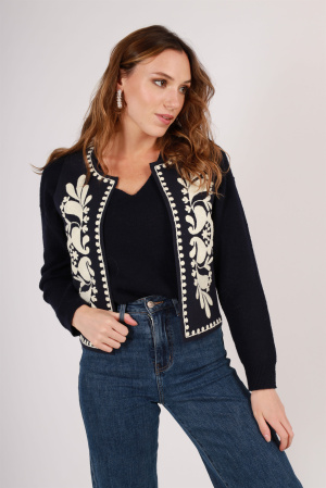 Bolero broderie palma