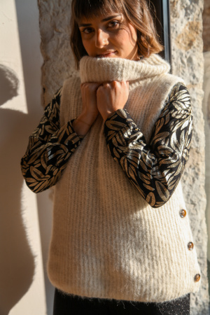 Pull faby boutons