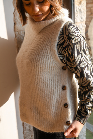 Pull faby boutons