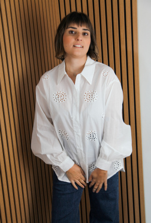 Chemise kiwi macramé