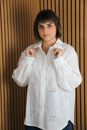 Chemise kiwi macramé