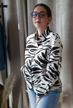 Chemise zèbre