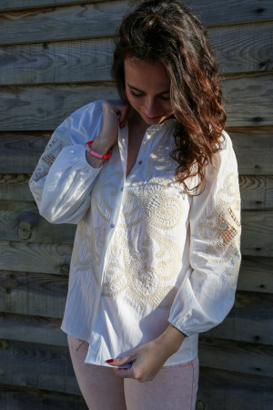 Chemise brodée bandana