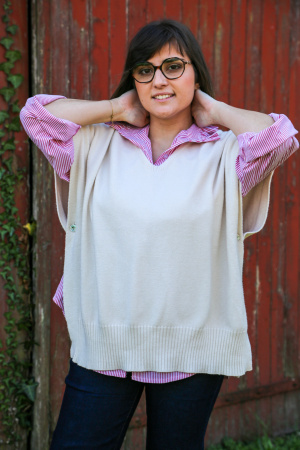 Pull sans manches lilia