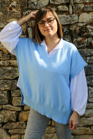 Pull sans manches lilia