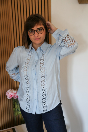 Chemise dentelle albertina