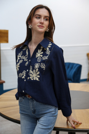 Chemise brodée palma