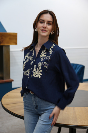 Chemise brodée palma