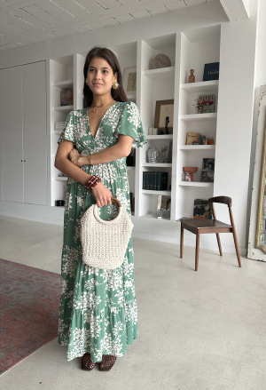 Robe longue dehlia