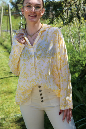 Blouse fleurs aria