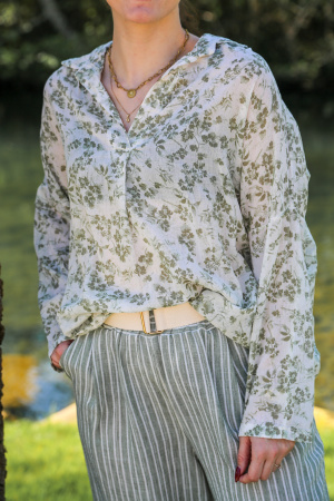 Blouse fleurs aria