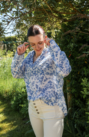 Blouse fleurs aria
