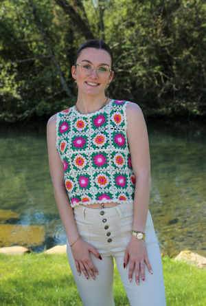 Pull crochet aurore