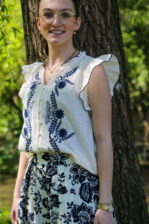 Top brodé emma