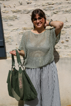 Pull crochet oversize