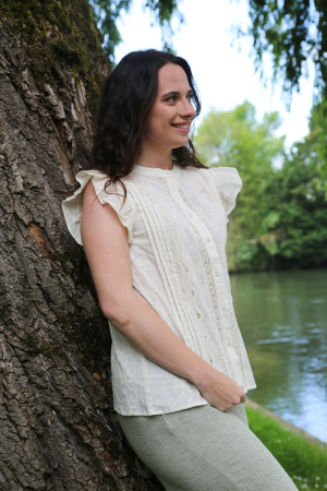 Chemisier dentelle zen