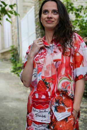 Chemisette rose lemon