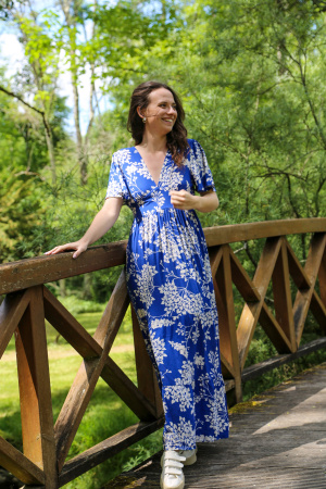 Robe longue dehlia