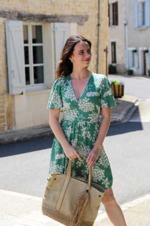 Robe courte dehlia