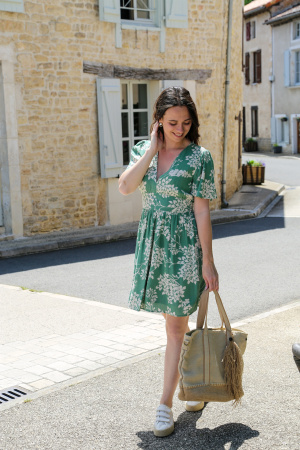 Robe courte dehlia