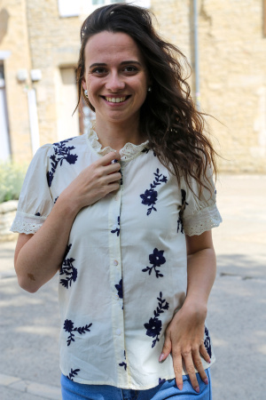 Chemisette brodée diane