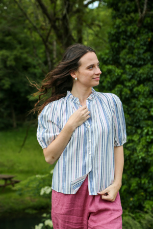 Chemisette rayée preppy