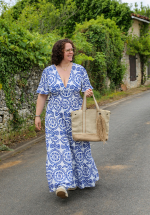 Robe longue brigitte