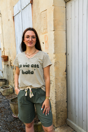 Tee shirt la vie est belle