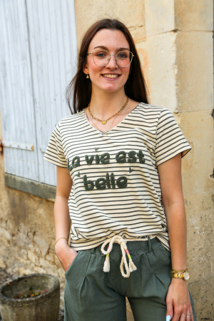Tee shirt la vie est belle