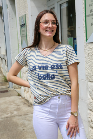 Tee shirt la vie est belle