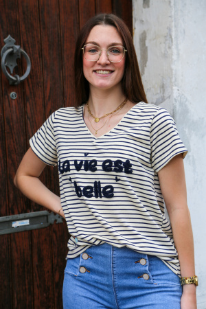 Tee shirt la vie est belle