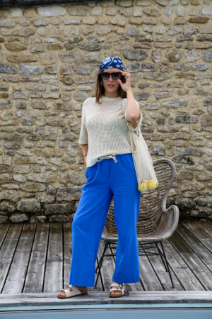 Pantalon fluide corde