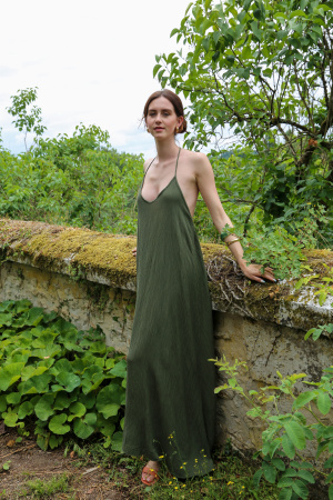 Robe longue perlana