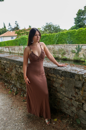 Robe dos nu perla