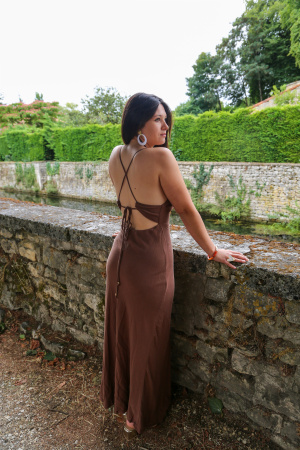 Robe dos nu perla