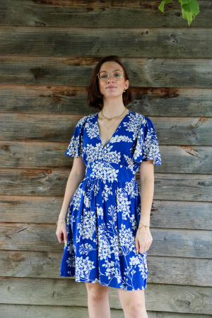 Robe courte dehlia