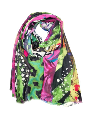 Foulard jungle zèbre