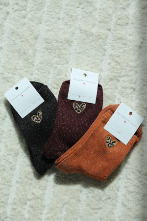 Chaussettes coeur léo