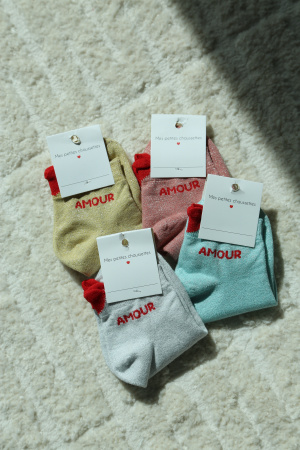 Socquettes coeur d amour