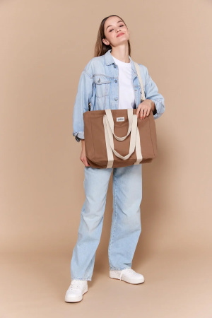 Sac cabas césar cannelle